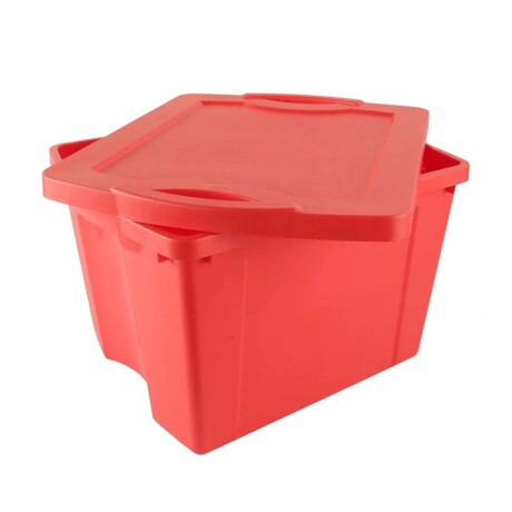 Caja Organizadora Plastico 60.3x48.1x37.8 75 Litros Hts Rojo