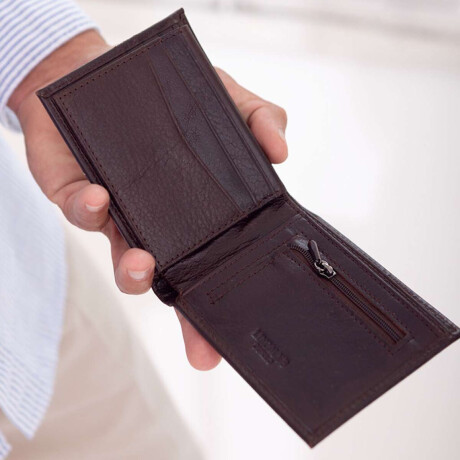 Billetera Cuero Isaac Chocolate