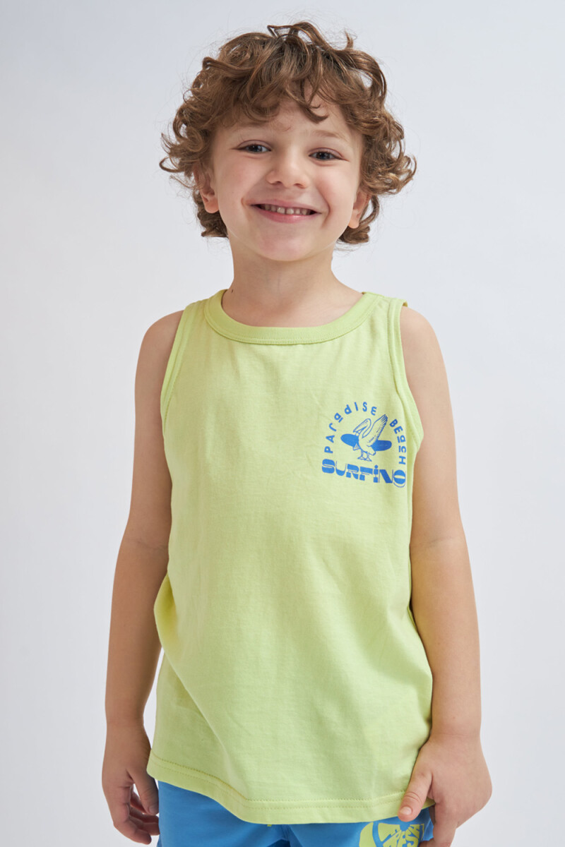 Camiseta sin mangas surfing Limon