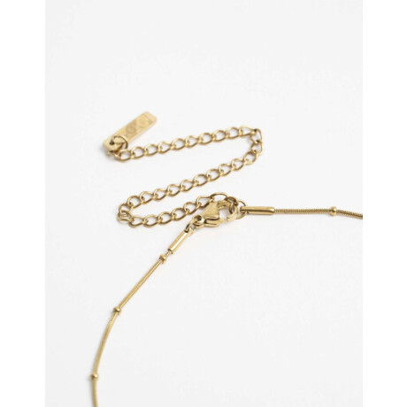 Cadena Corta Dije ''s'' Acero Dorado