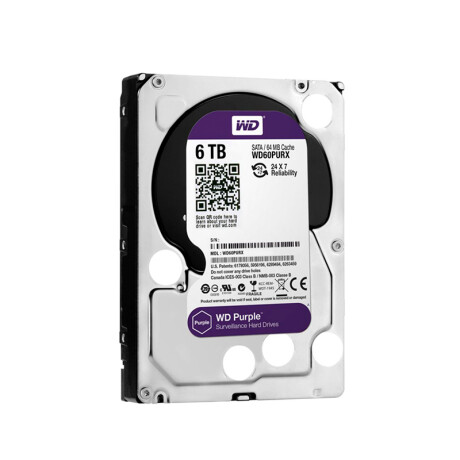 Disco Duro Western Digital HDD 3.5 WD PURPLE 6 Tb Sata3 Intellipower Disco Duro Western Digital HDD 3.5 WD PURPLE 6 Tb Sata3 Intellipower