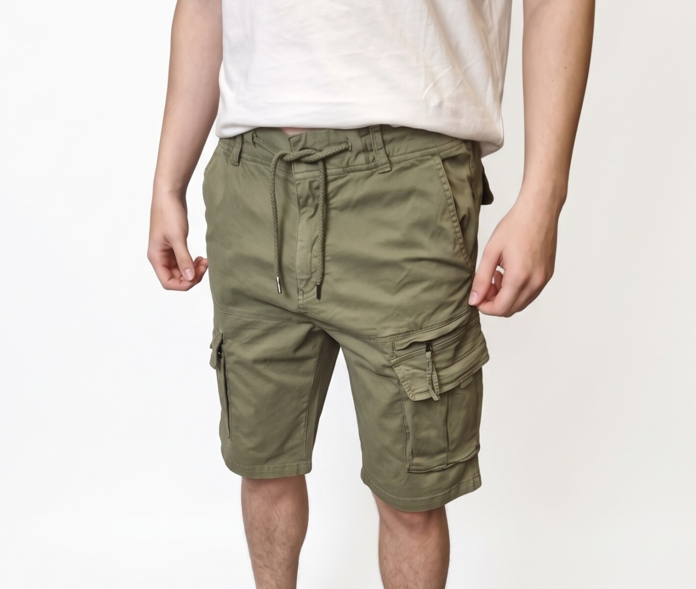 Bermuda Zip Cargo - Green 