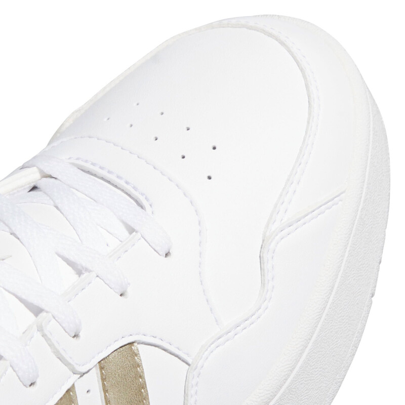 Championes de Mujer Adidas Hoops 3.0 Bold Blanco - Dorado