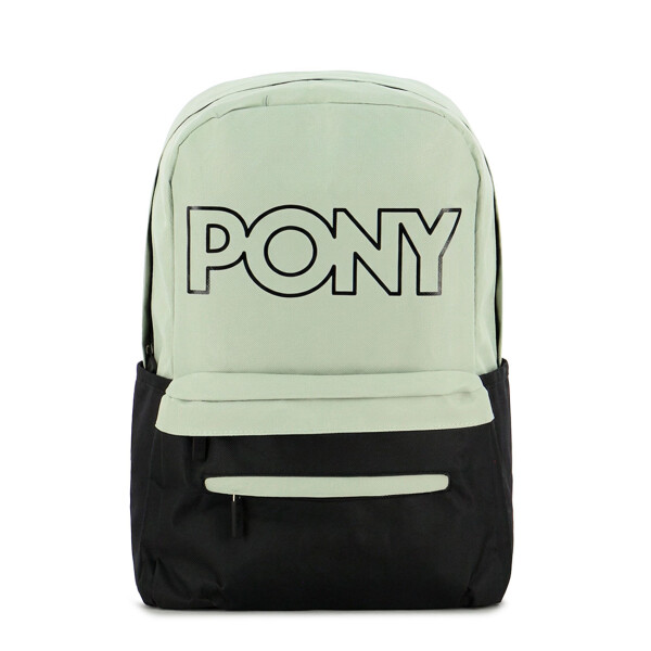 Pony mochila Soho - Negro/Gris Negro-Gris