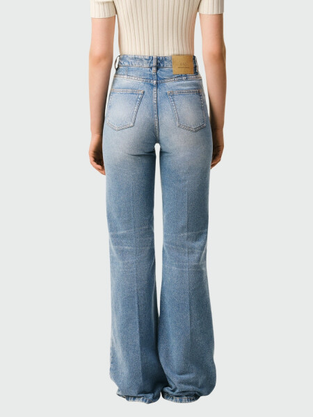 AMI PARIS - Vaquero Corte Acampanado Rojo