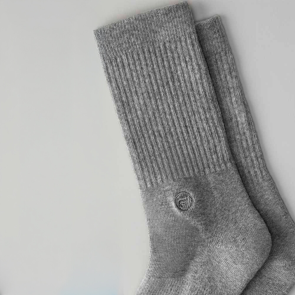 Medias The Everyday Crew Sock Unisex Classic Grey Heather