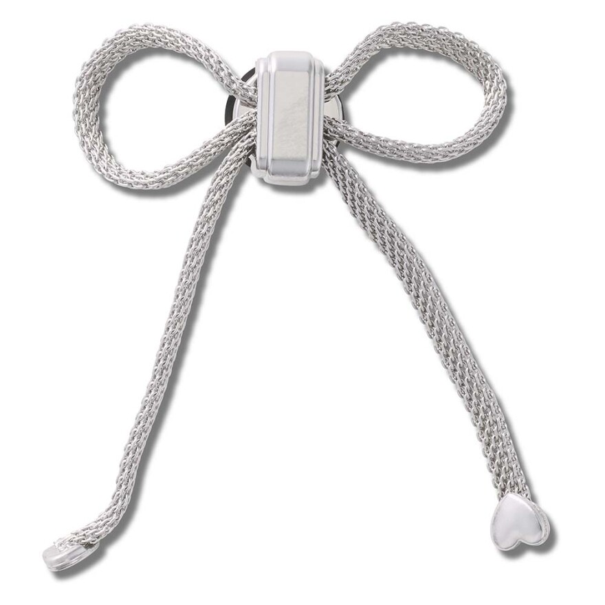 Jibbitz Long Strand Silver Bow Multicolor