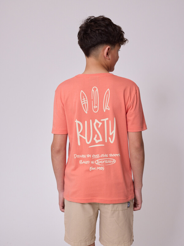 T-SHIRT ROKAI TEEN RUSTY Durazno