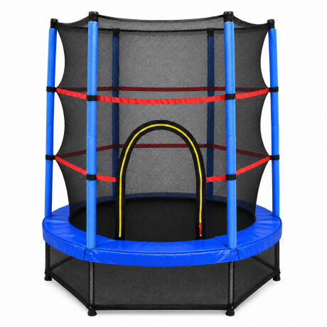 Trampolin Cama Elastica 1.40 Mts Con Red Proteccion Azul Eléctrico