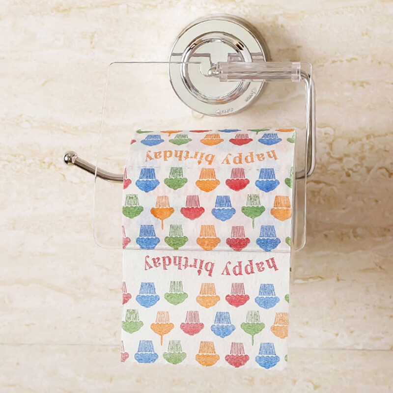 Porta rollo papel higiénico con ventosa acero Inoxidable GRIS