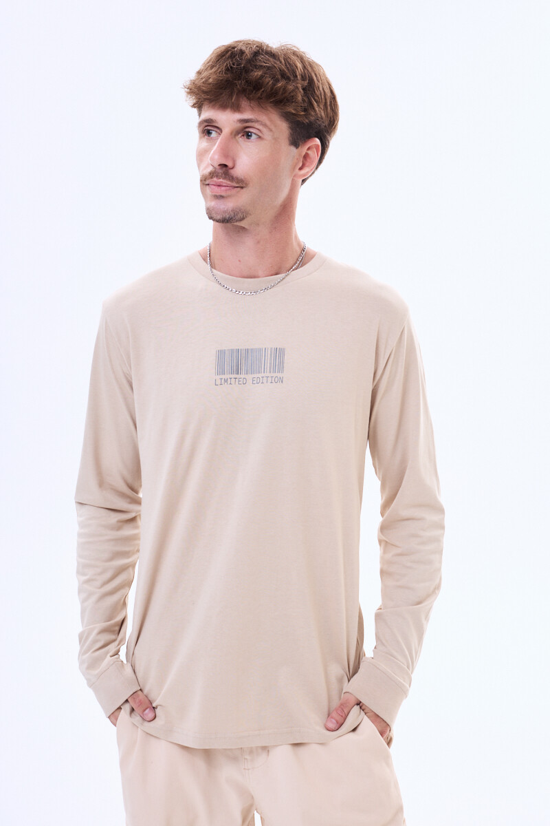 Remera manga larga Ra Beige