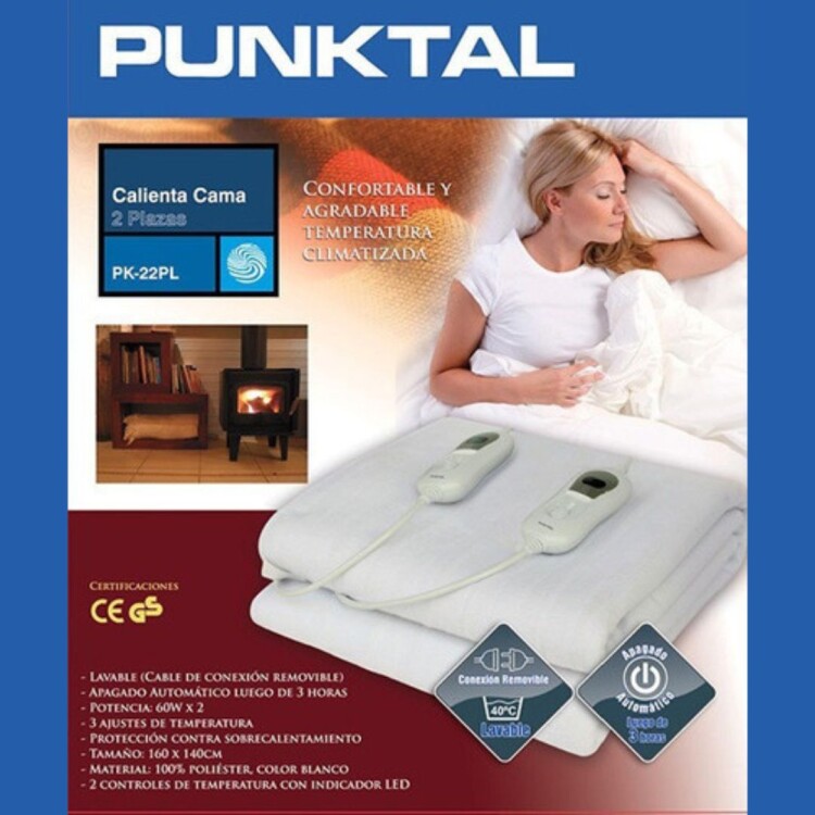 CALIENTA CAMA PUNKTAL 2 PLAZAS PK-22PL CALIENTA CAMA PUNKTAL 2 PLAZAS PK-22PL