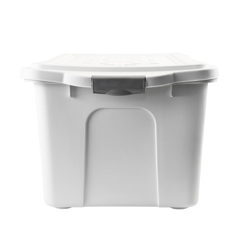 Set x2 Caja organizadora 70lts con tapa BLANCO