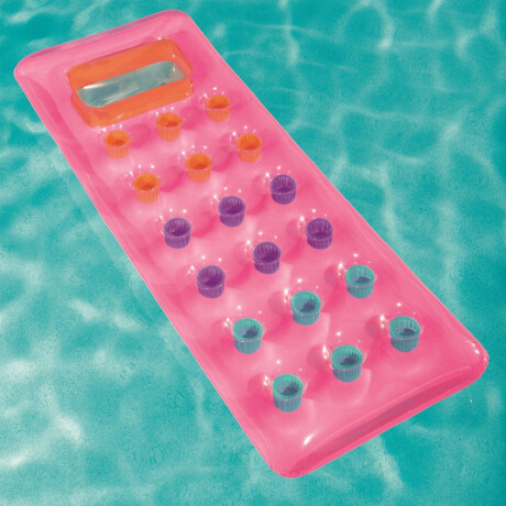 Colchoneta Porta Vasos Inflable Bestway Ideal Para Piscinas Rosa
