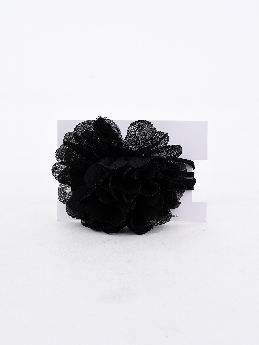 COLLAR FLOR - NEGRO 