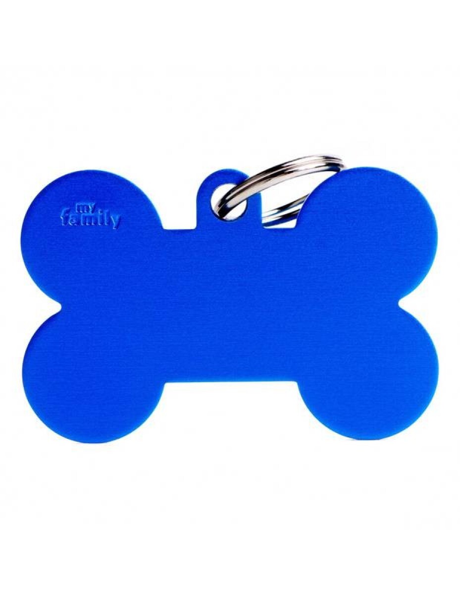 CHAPA HUESO MY FAMILY XL ALUMINIO AZUL 