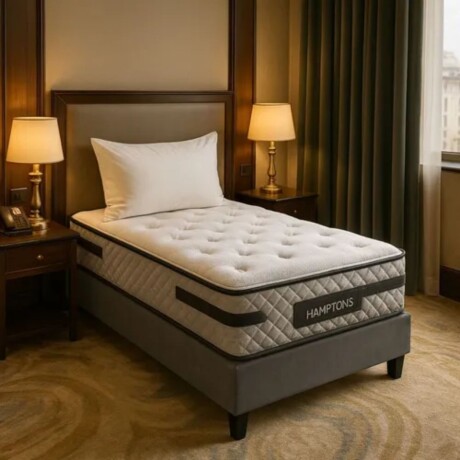 Sommier 1 Plaza Hamptons Platinum 80X185 Gris