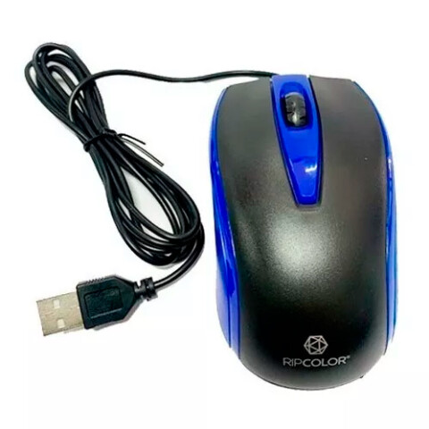 Mouse Optico USB Ripcolor B0602A Azul Mouse Optico USB Ripcolor B0602A Azul