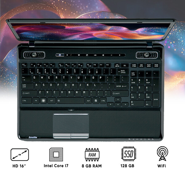 Notebook Toshiba Satellite A665 I7 8gb Ram 128gb Ssd 16" NOTEBOOK RFPL TOSHIBA A665 I7/8/128/16"