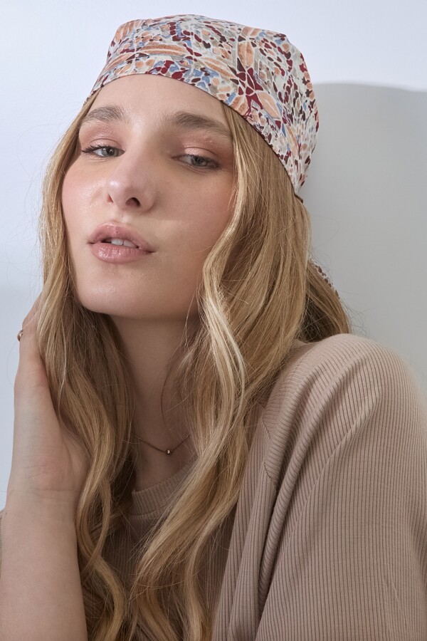 Bandana Printed MULTI/BEIGE