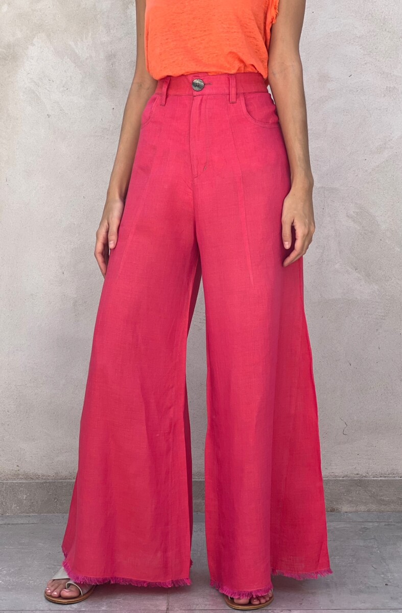 PANTALON LINO JACINTO - FUCSIA 