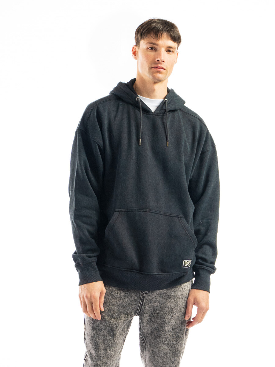 Canguro de Felpa Oversize California - Negro 