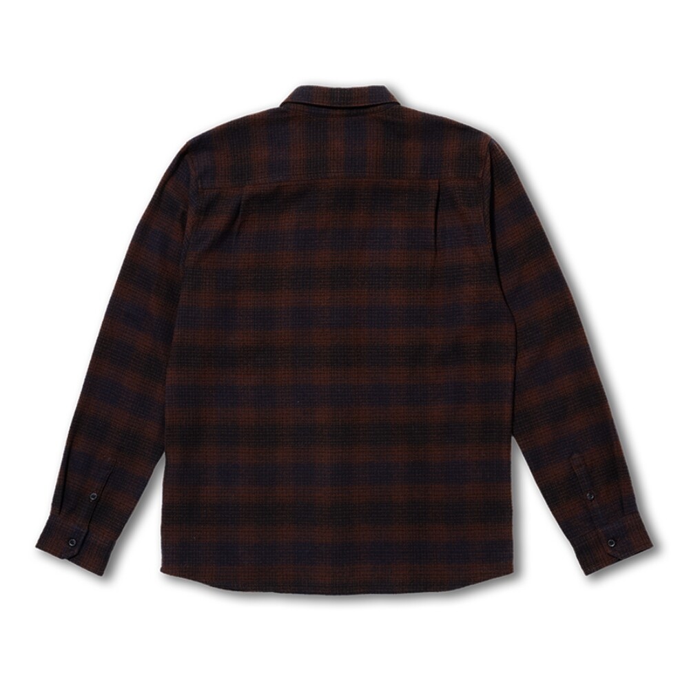 Camisa Roark Crossroads Flannel Hombre Dark Brown