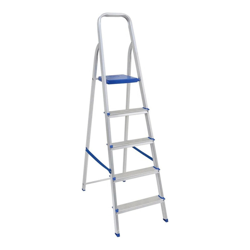 Escalera En Aluminio De 5 Escalones Plegable Mor Escalera En Aluminio De 5 Escalones Plegable Mor