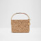 AMORETTA OffWhite TEXTILE BLACK LEATHER