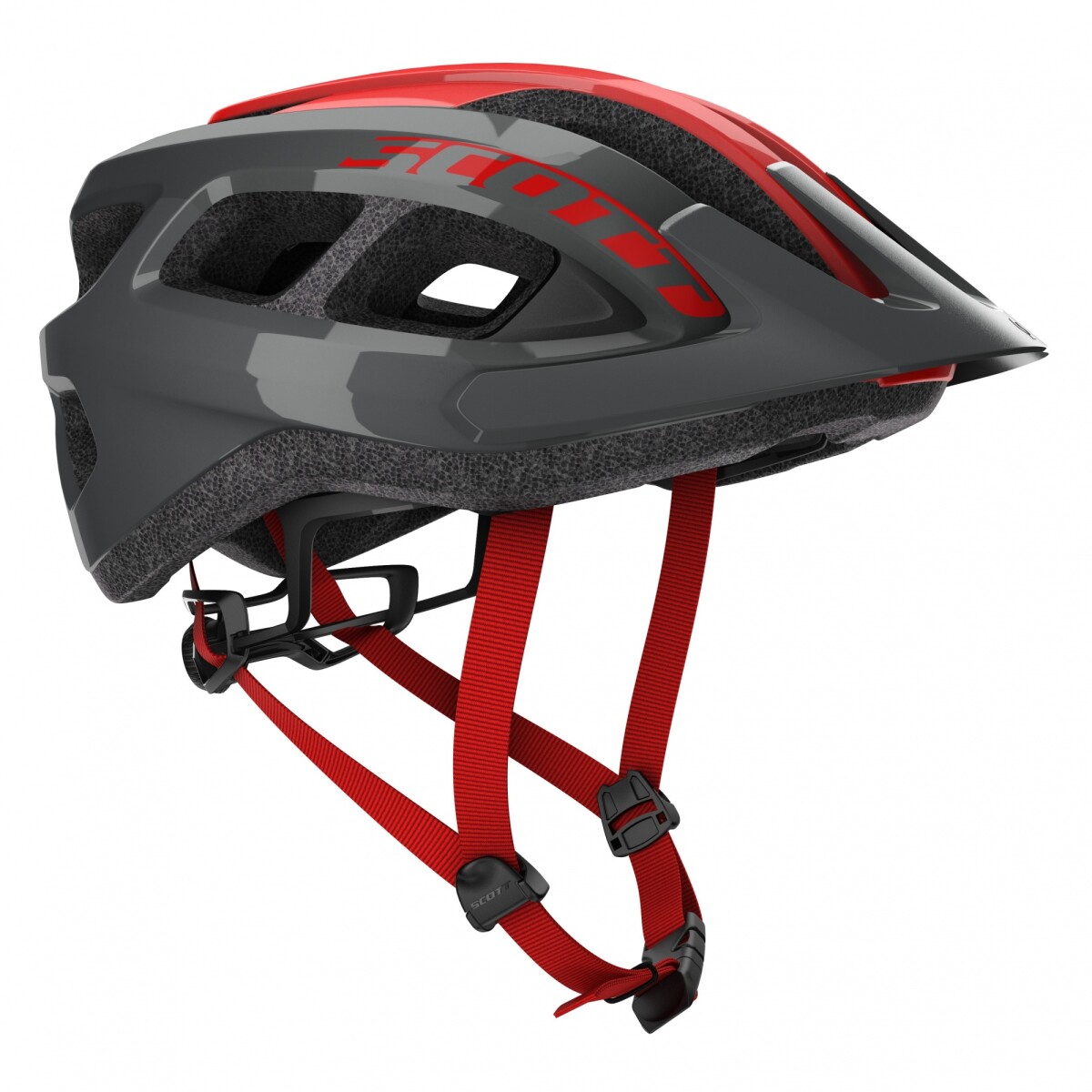 Casco Scott Supra - Gris/rojo 