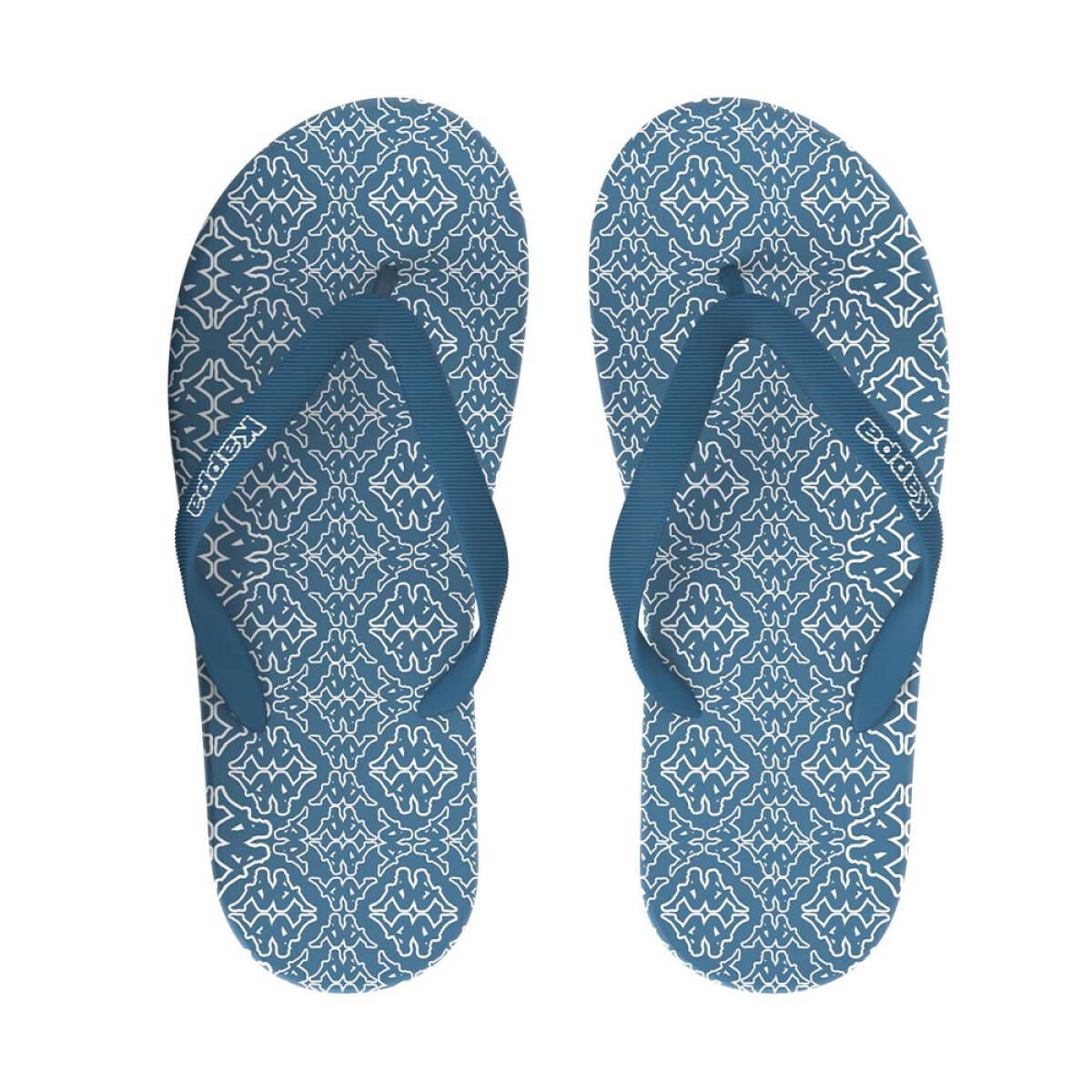 Sandalias Slides Logo Belkem Unisex - Blue Lt-white 