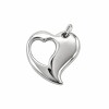 Dije Corazon doble- Plata 925 - sin piedra - CP4679 sinpiedra