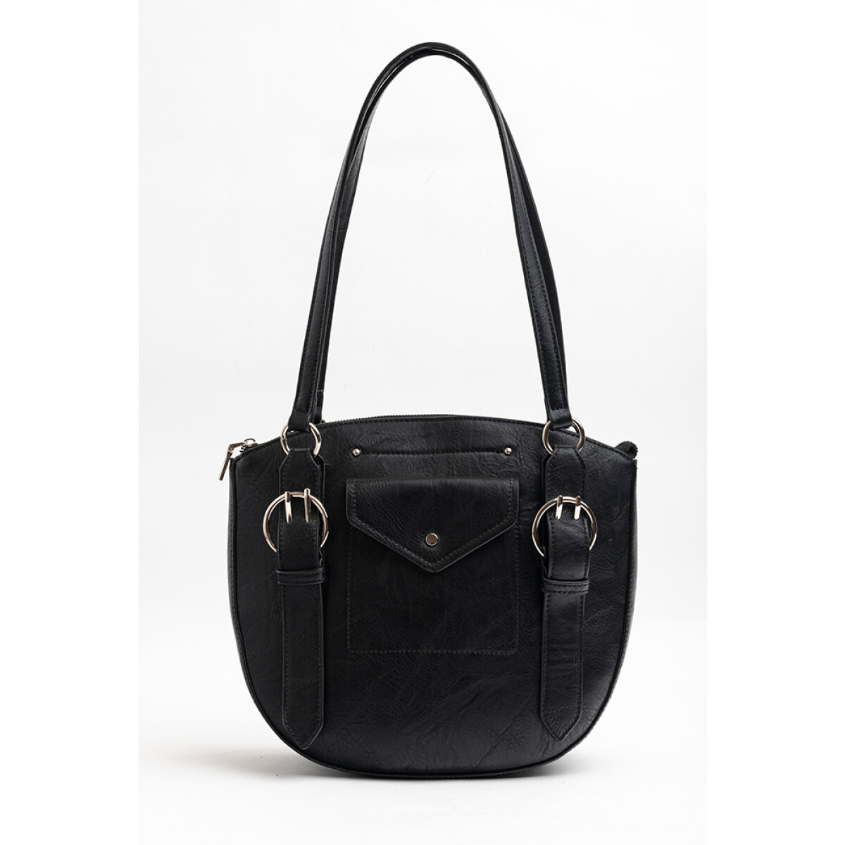 Cartera Squash dos hebillas Luma - Negra 