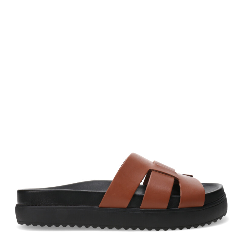 Sandalias de Mujer Bottero abierta Marrón - Blanco