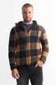 Campera a cuadros BEIGE
