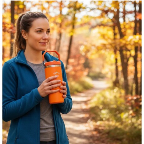 Termo Grip Max 890 ML Hike Color Naranja