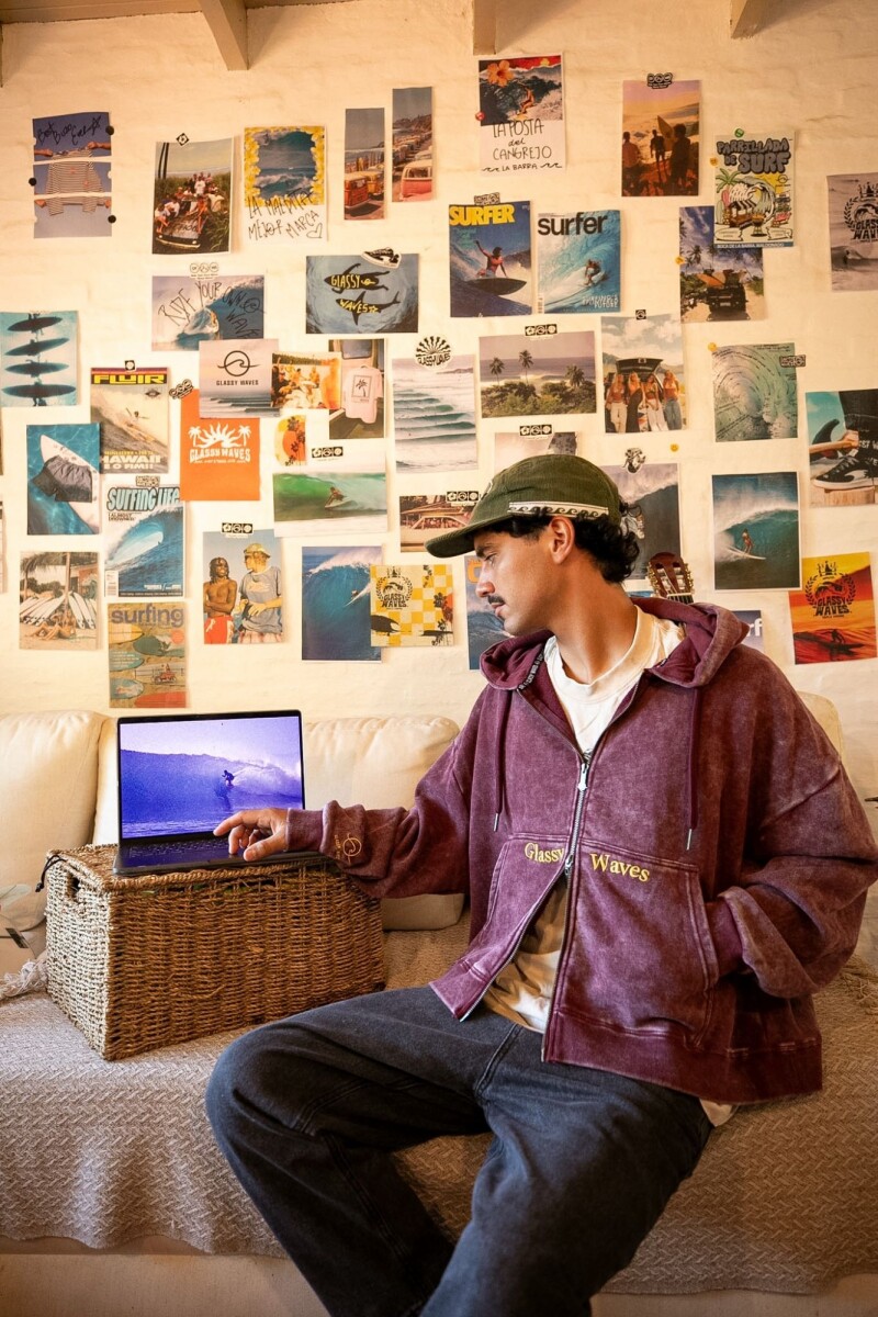 Campera Company Bordada / Bordó Wash - Preventa U