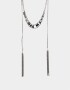 Collares Largos Espejos Collar Largo De Espejos - Plateado