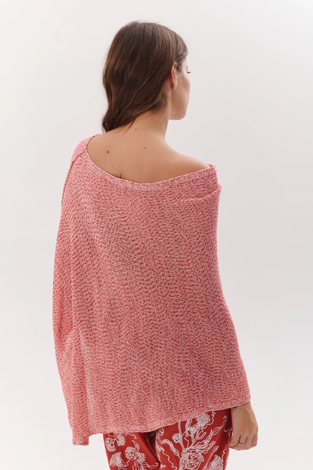 PONCHO SUN rojo talle unico