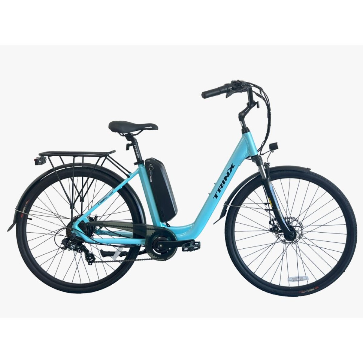 Bicicleta Electrica Trinx Commuter Celeste 
