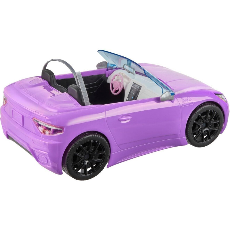 Auto convertible Barbie púrpura con muñeca Auto convertible Barbie púrpura con muñeca