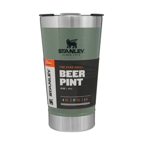 Vaso térmico Stanley de 473 ml* con tapón de color verde animal Vaso Térmico Stanley De 473 Ml* Con Tapón De Color Verde Animal