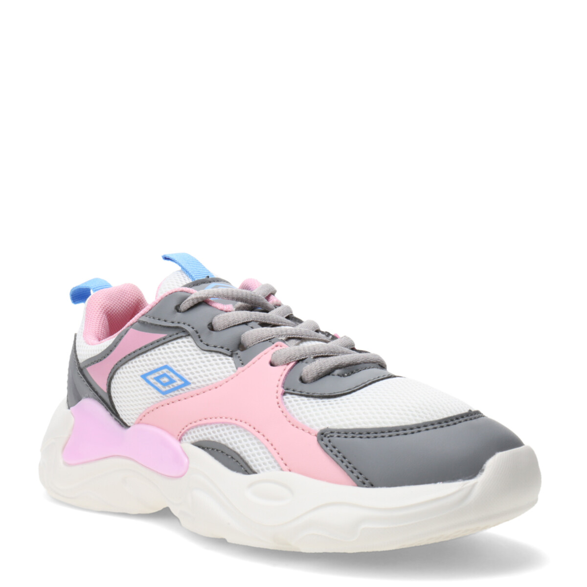 Championes Infantiles Umbro Evoque Umbro - Blanco - Rosado - Celeste 