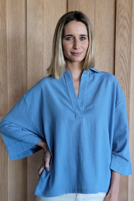 Bluson Ambar Denim Celeste