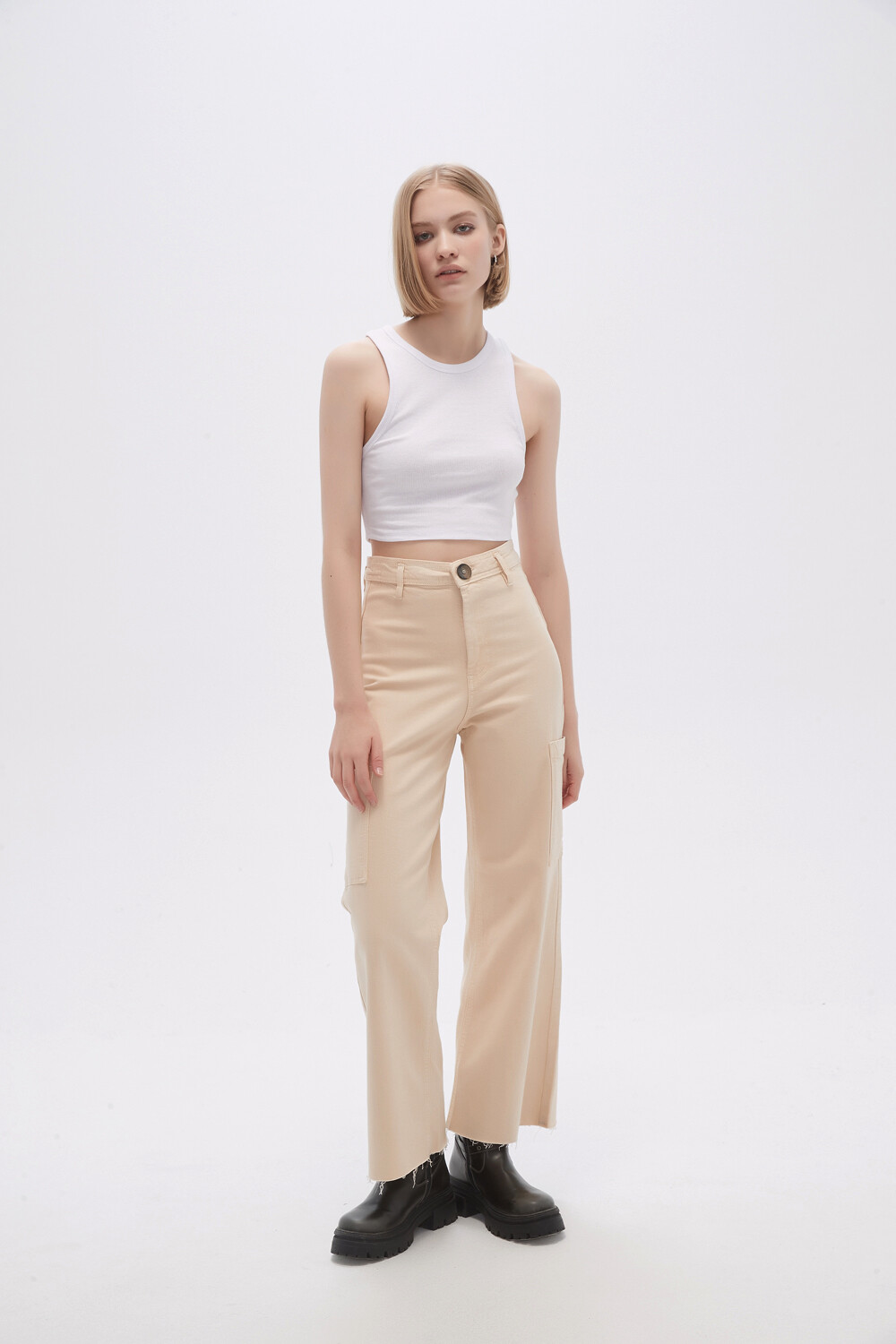 Pantalon Adas Beige Claro