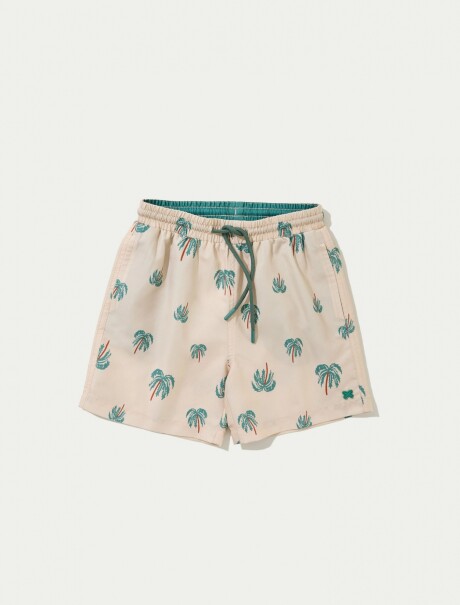 SHORT INFANTIL CON ESTAMPADO BEIGE