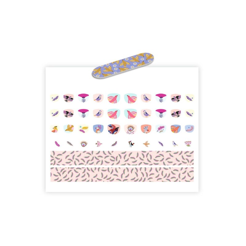 UÑASDJECO Kit De Stickers Para Uñas Djeco - Feathers