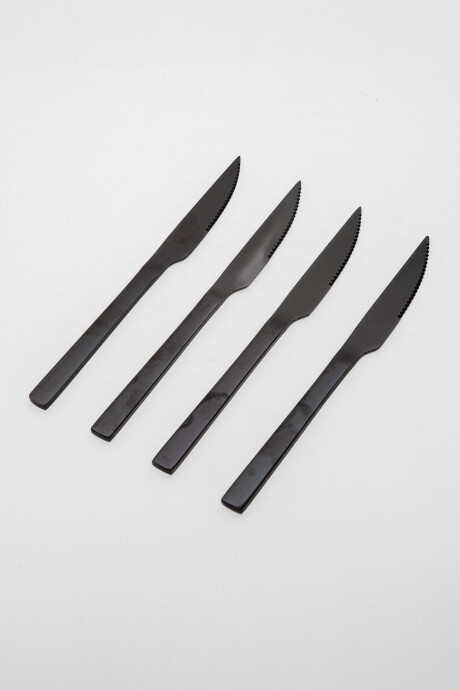 Cuchillo Set 4 Un. Ebano