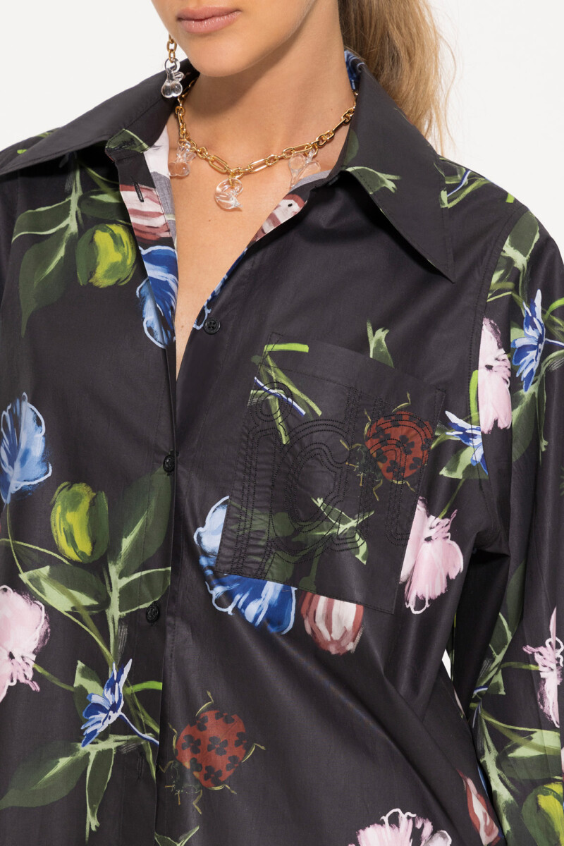 CAMISA BOTANIC Negro