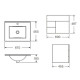 MOBILIARIO BAÑO BACHA MUEBLE DE COLGAR LOZA GAMAS DE MARRON GAMAS DE MARRON